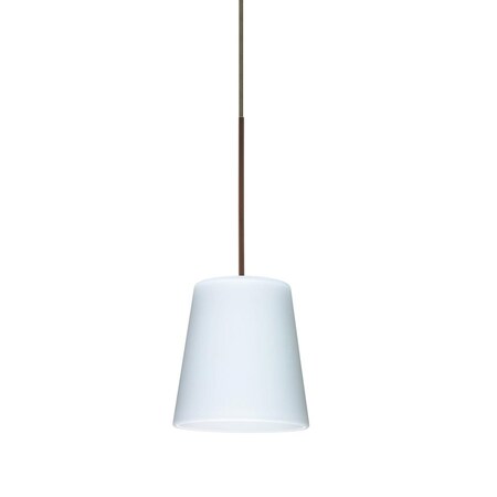 Besa Lighting Besa Pendant Canto 5 Bronze Opal Matte 1x50W GY6.35 1XC-513107-BR